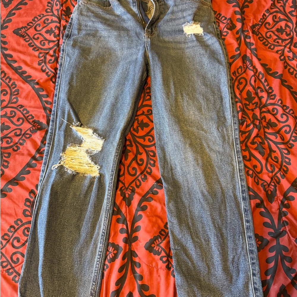 Hollister Distressed Gray Jeans